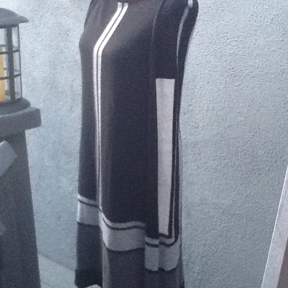 BCBG Maxazara knit caped dress